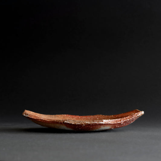 Shigaraki Boat-shaped Small Plate