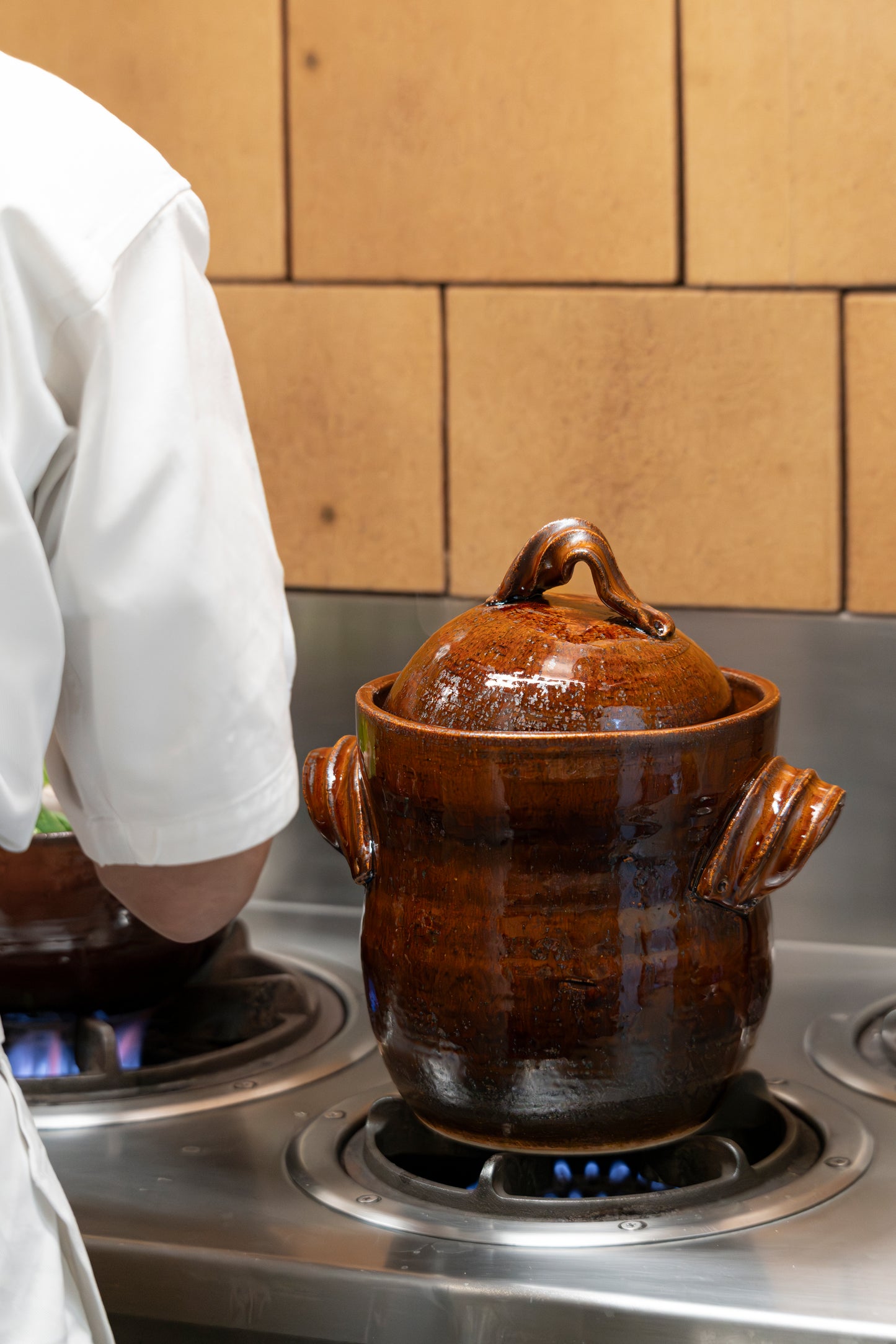 Tall Earthenware Pot