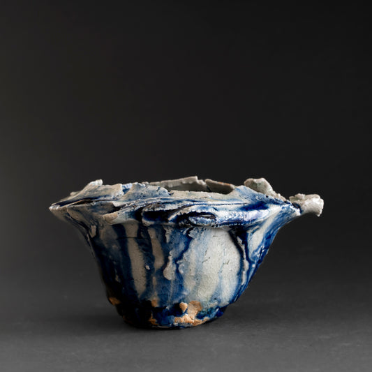 Ash Glaze & Zaffer Pitcher (M)