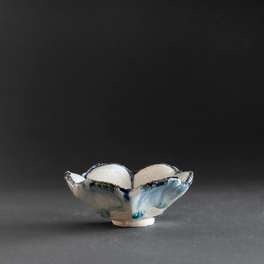 Ash Glaze & Zaffer Small Bowl