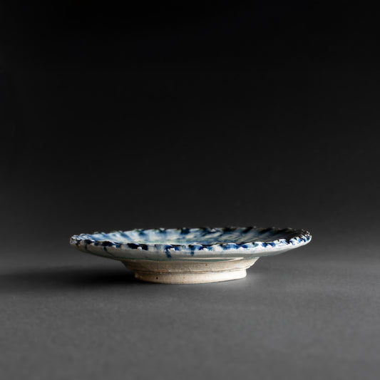 Ash Glaze & Zaffer Plate