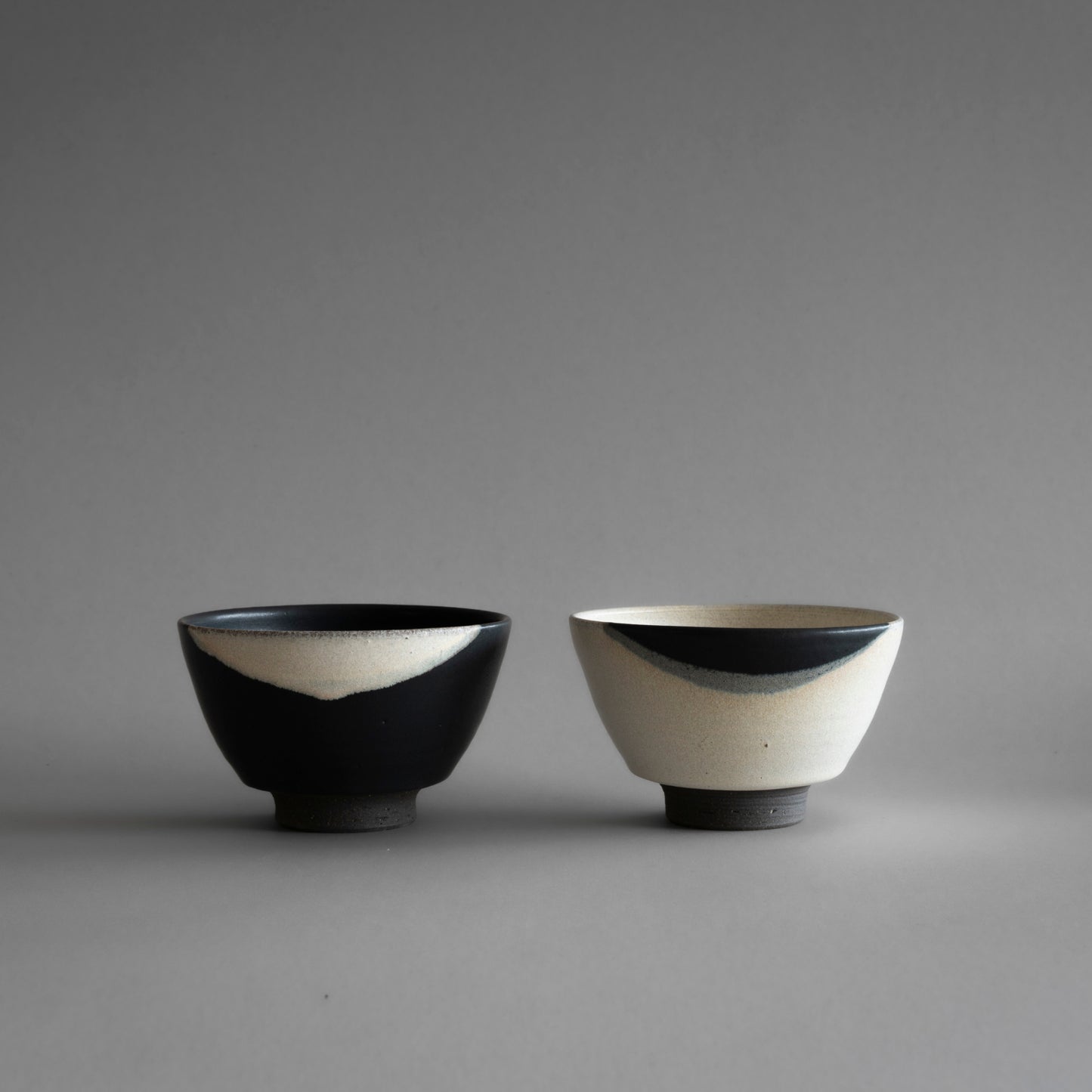 Bowl M (White on Black)