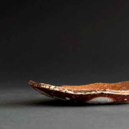 Shigaraki Boat-shaped Small Plate