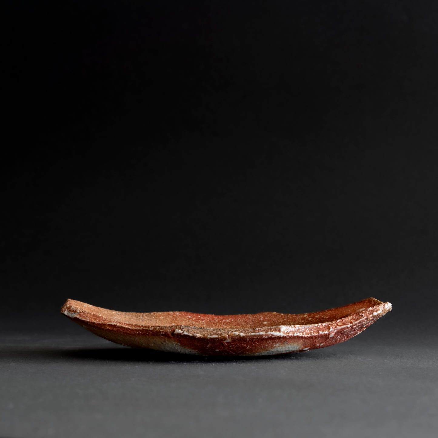 Shigaraki Boat-shaped Small Plate