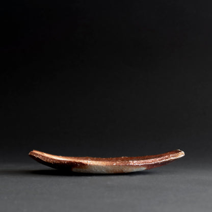 Shigaraki Boat-shaped Small Plate