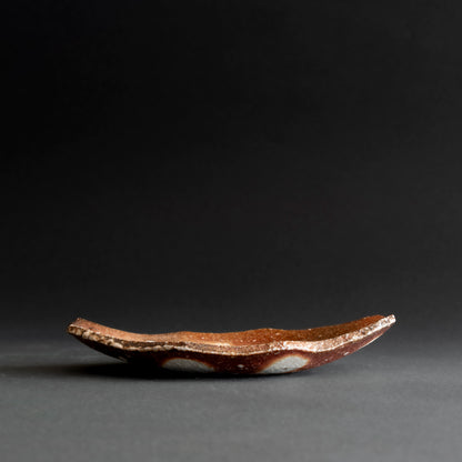 Shigaraki Boat-shaped Small Plate