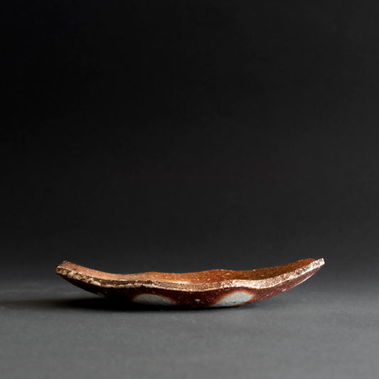 Shigaraki Boat-shaped Small Plate