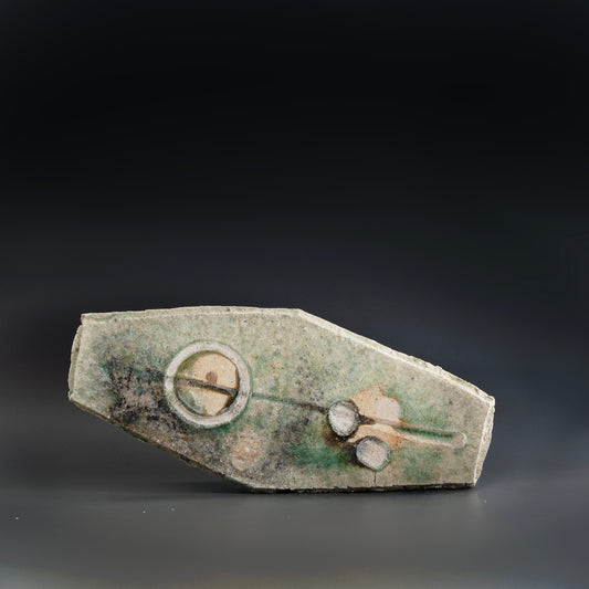 Shigaraki Boat-shaped Long Plate