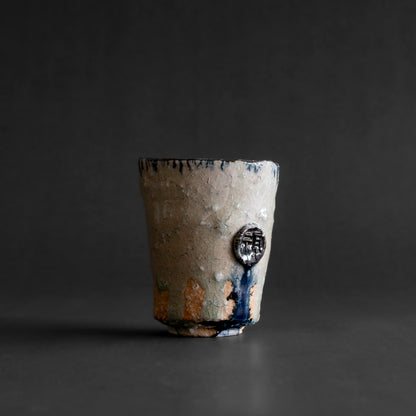 Ash Glaze & Zaffer Cup