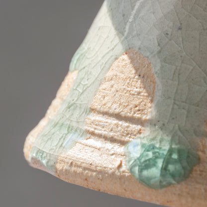 Ash Glaze & Zaffer Footed Plate