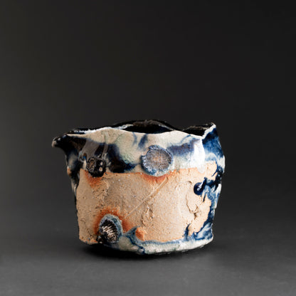 Ash Glaze & Zaffer Pitcher (S)