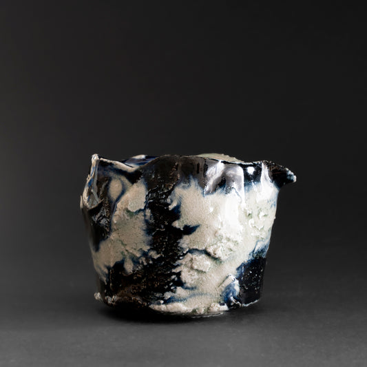 Ash Glaze & Zaffer Pitcher (S)