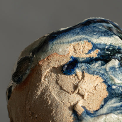 Ash Glaze & Zaffer Pitcher (S)