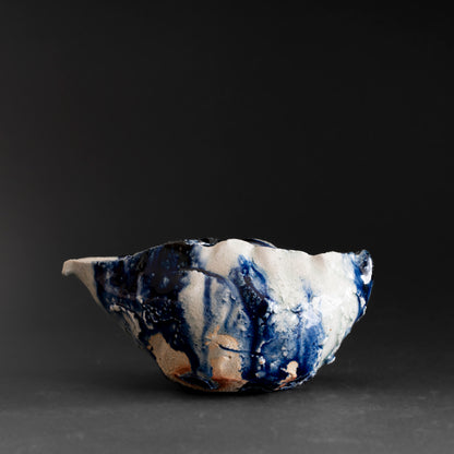 Ash Glaze & Zaffer Pitcher (S)