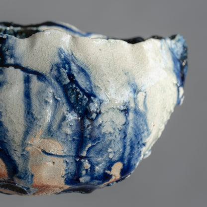 Ash Glaze & Zaffer Pitcher (S)