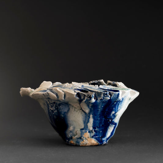 Ash Glaze & Zaffer Pitcher (M)