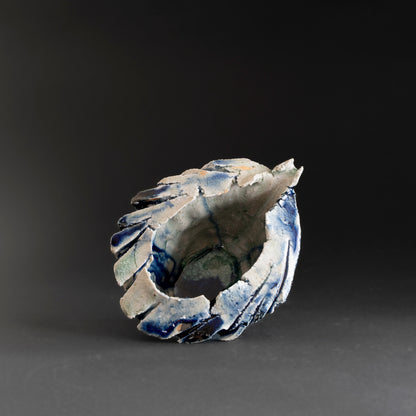 Ash Glaze & Zaffer Pitcher (M)