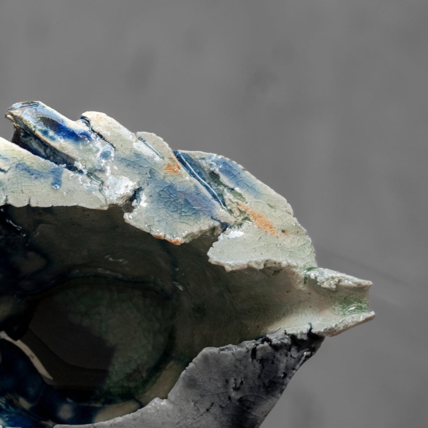 Ash Glaze & Zaffer Pitcher (M)