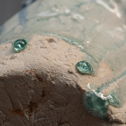 Ash Glaze & Zaffer Vase