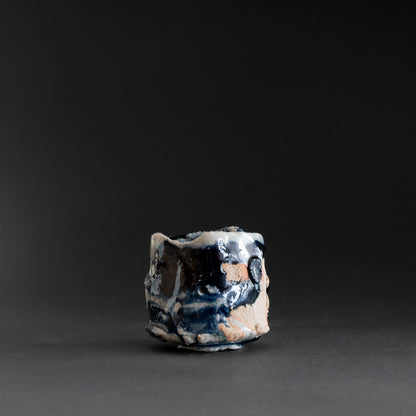 Ash Glaze & Zaffer Sake Cup
