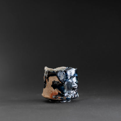 Ash Glaze & Zaffer Sake Cup
