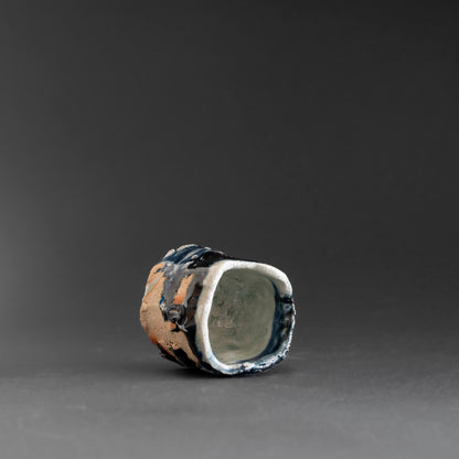 Ash Glaze & Zaffer Sake Cup