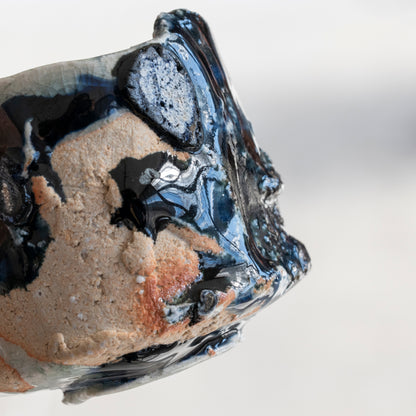 Ash Glaze & Zaffer Sake Cup