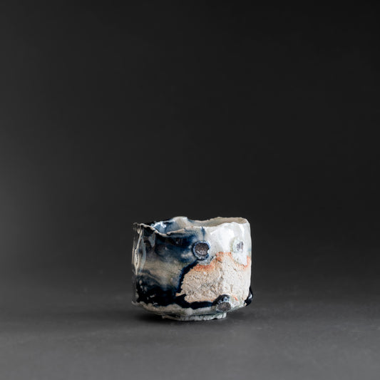 Ash Glaze & Zaffer Sake Cup