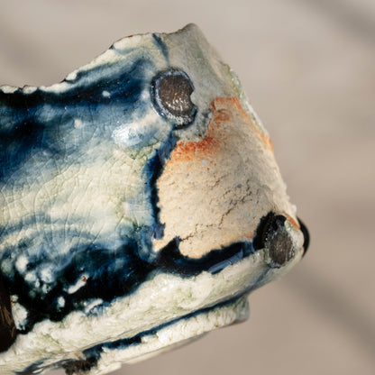 Ash Glaze & Zaffer Sake Cup