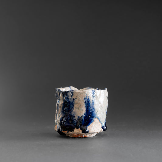 Ash Glaze & Zaffer Sake Cup