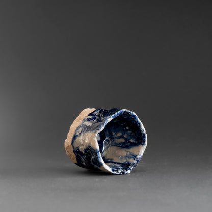 Ash Glaze & Zaffer Sake Cup