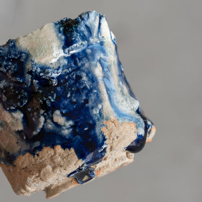 Ash Glaze & Zaffer Sake Cup