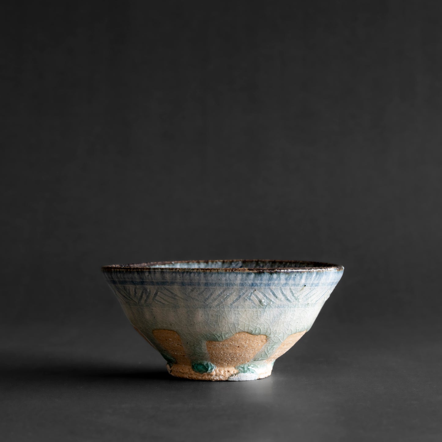 Ash Glaze & Zaffer Bowl