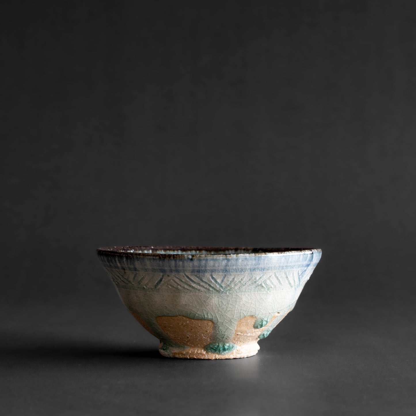 Ash Glaze & Zaffer Bowl
