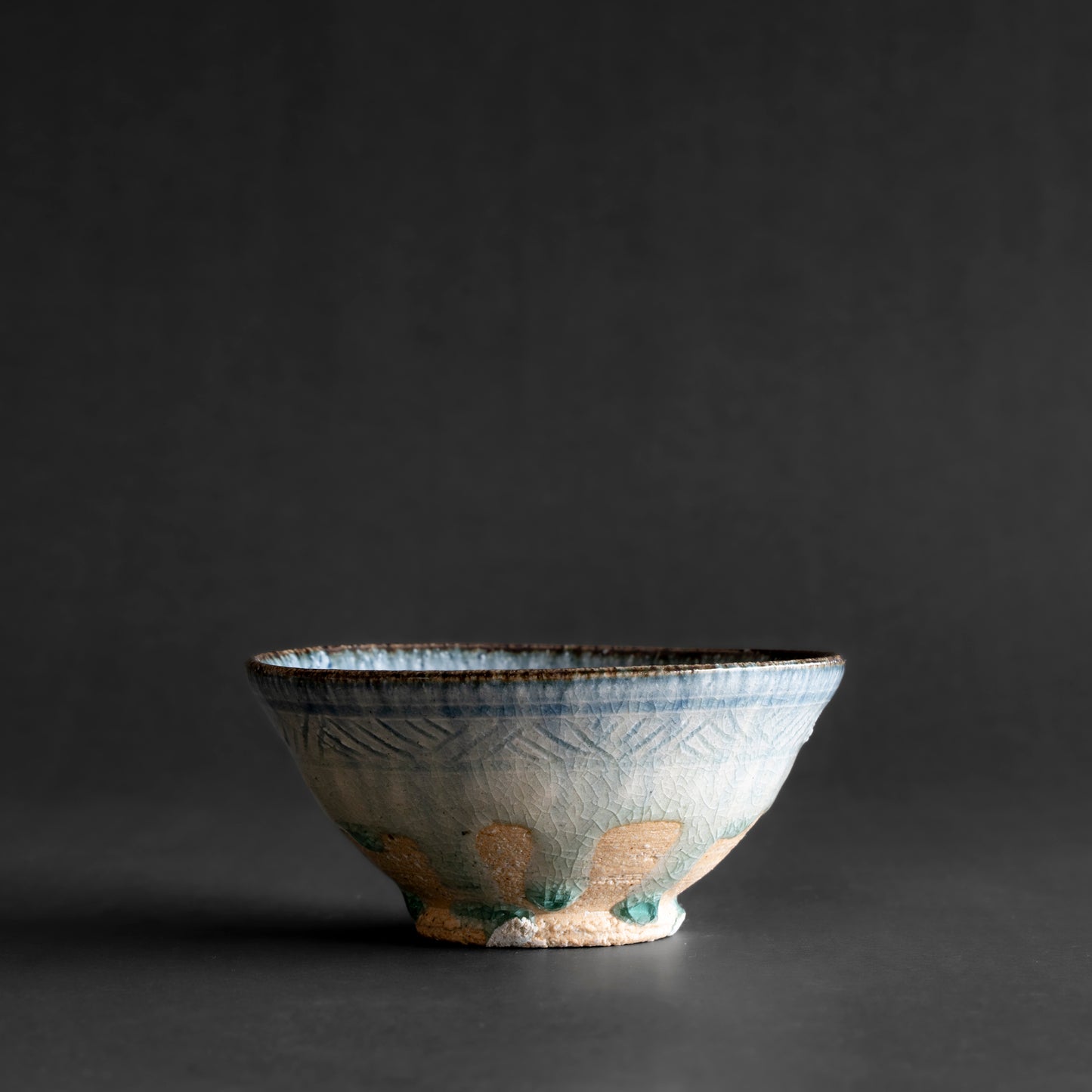 Ash Glaze & Zaffer Bowl