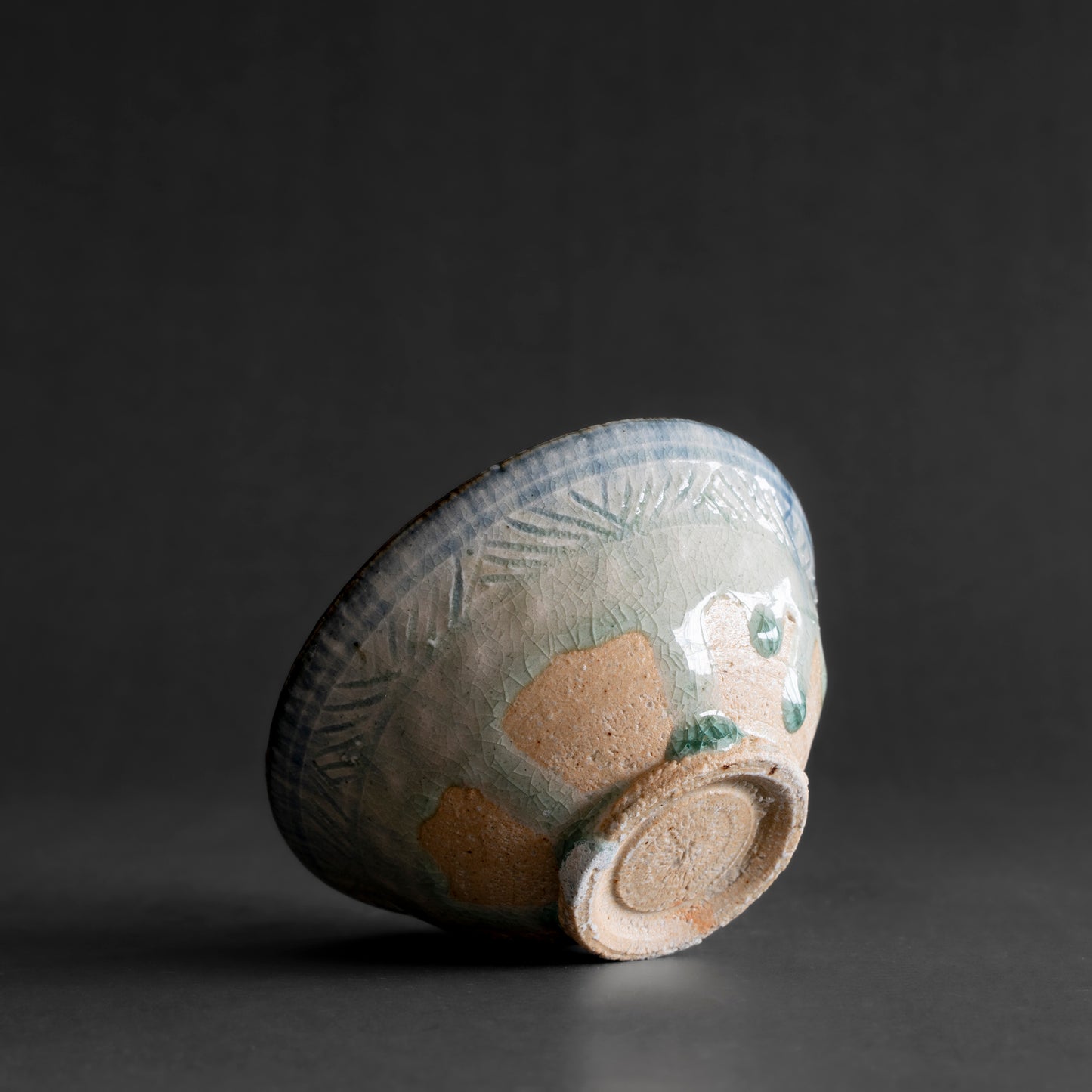 Ash Glaze & Zaffer Bowl