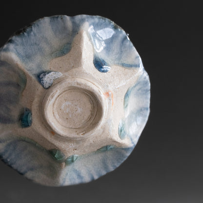 Ash Glaze & Zaffer Small Bowl