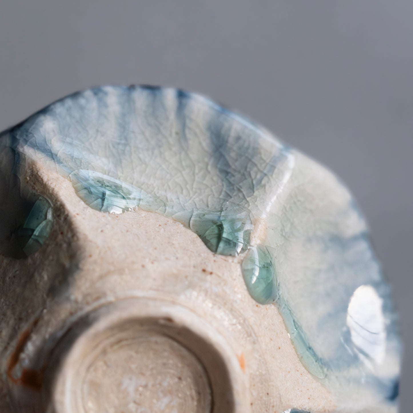 Ash Glaze & Zaffer Small Bowl