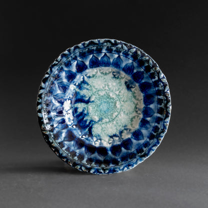 Ash Glaze & Zaffer Plate