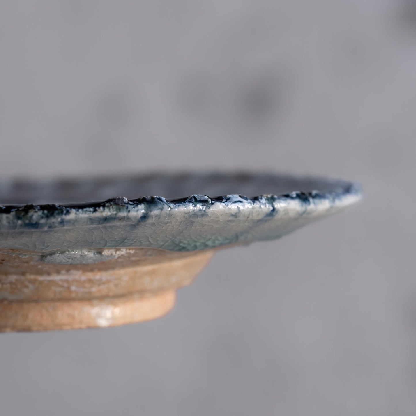 Ash Glaze & Zaffer Plate