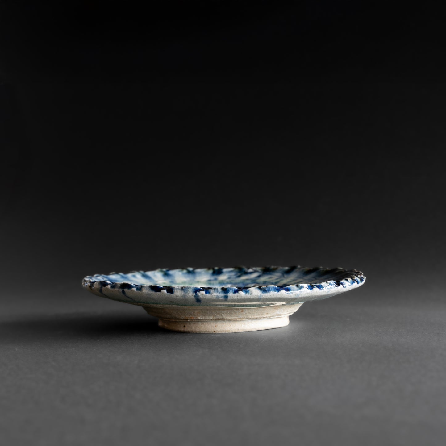 Ash Glaze & Zaffer Plate