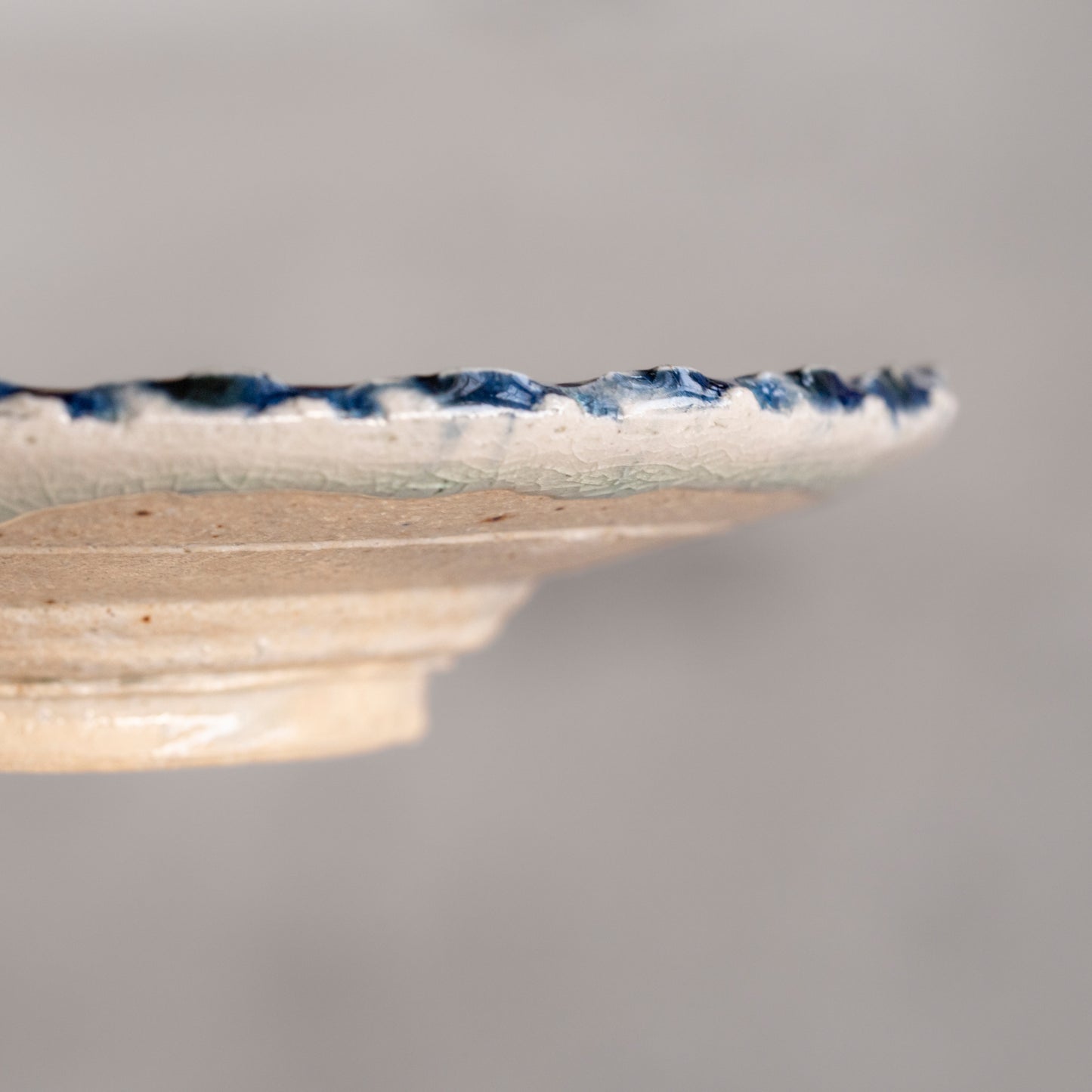 Ash Glaze & Zaffer Plate