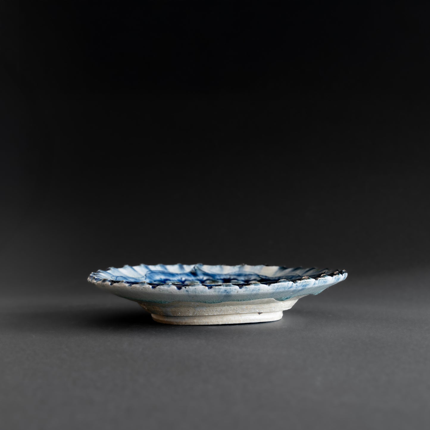 Ash Glaze & Zaffer Plate