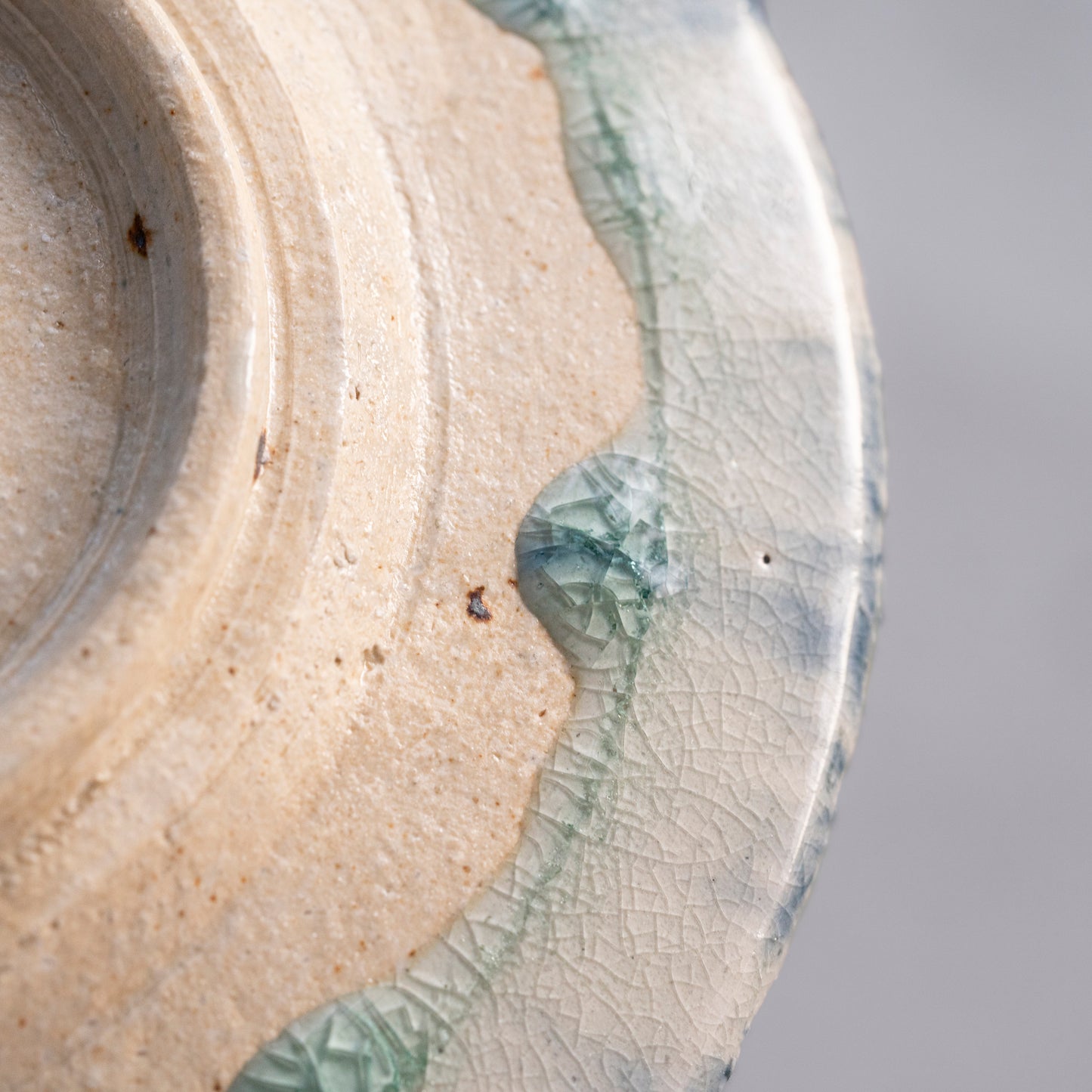 Ash Glaze & Zaffer Plate