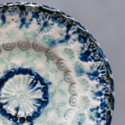 Ash Glaze & Zaffer Plate