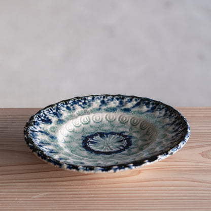 Ash Glaze & Zaffer Plate