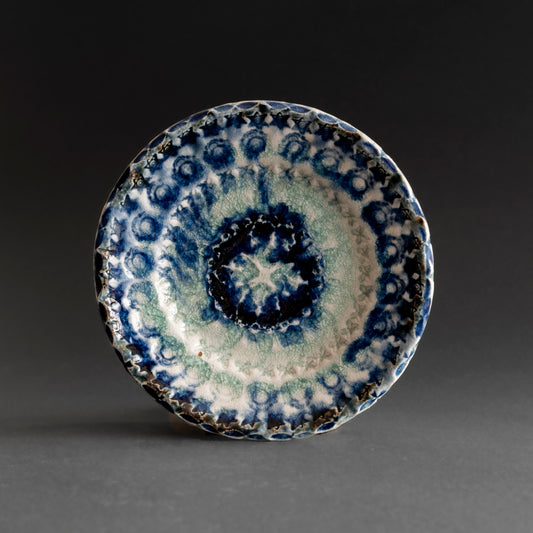 Ash Glaze & Zaffer Plate