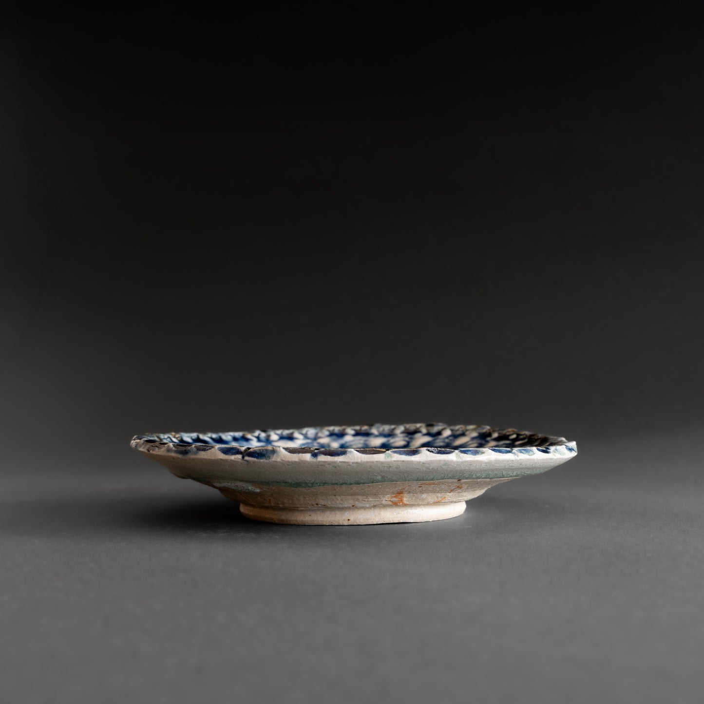Ash Glaze & Zaffer Plate