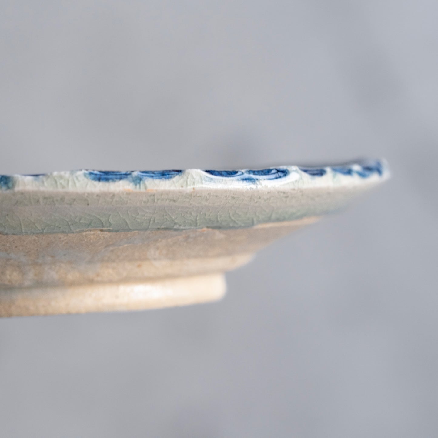 Ash Glaze & Zaffer Plate