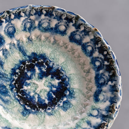 Ash Glaze & Zaffer Plate